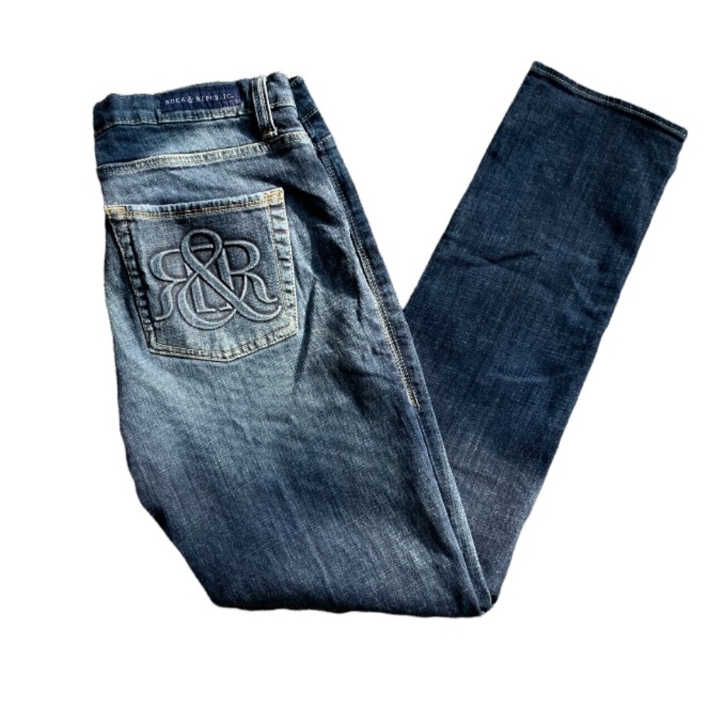 Rock & Republic Berlin Mid Rise Skinny Jeans
